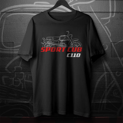 Honda C110 Super Sports Cub 50 Inspired T-Shirt - Motorcycle Tee Shirt for Riders