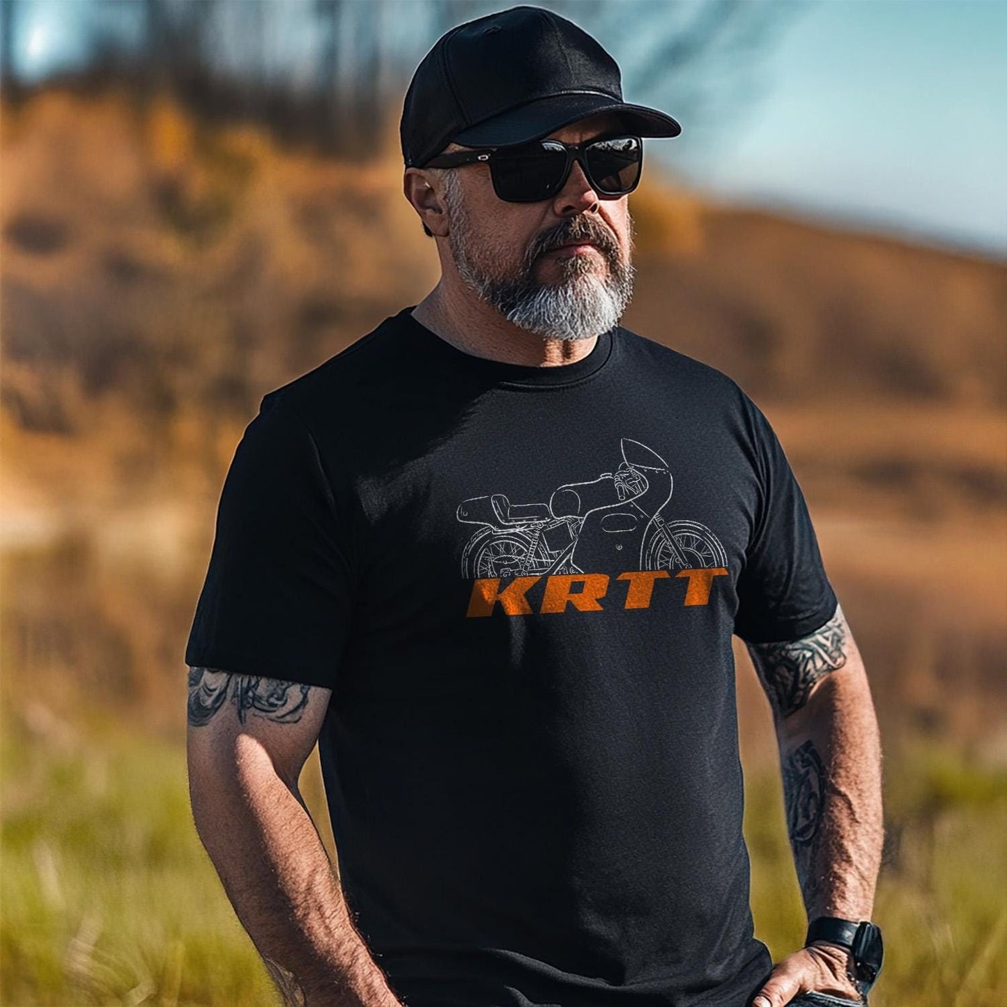 Harley-Davidson KRTT with Fairings Inspired T-Shirt - Biker Motorcycle Tee Shirt