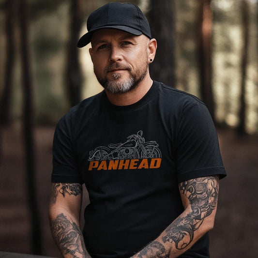 Harley-Davidson Panhead E EL eLP FL FLP Inspired T-Shirt - Biker Motorcycle Tee Shirt