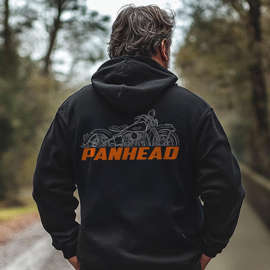 Harley-Davidson Panhead E EL eLP FL FLP Inspired Hoodie - Biker Motorcycle Sweatshirt