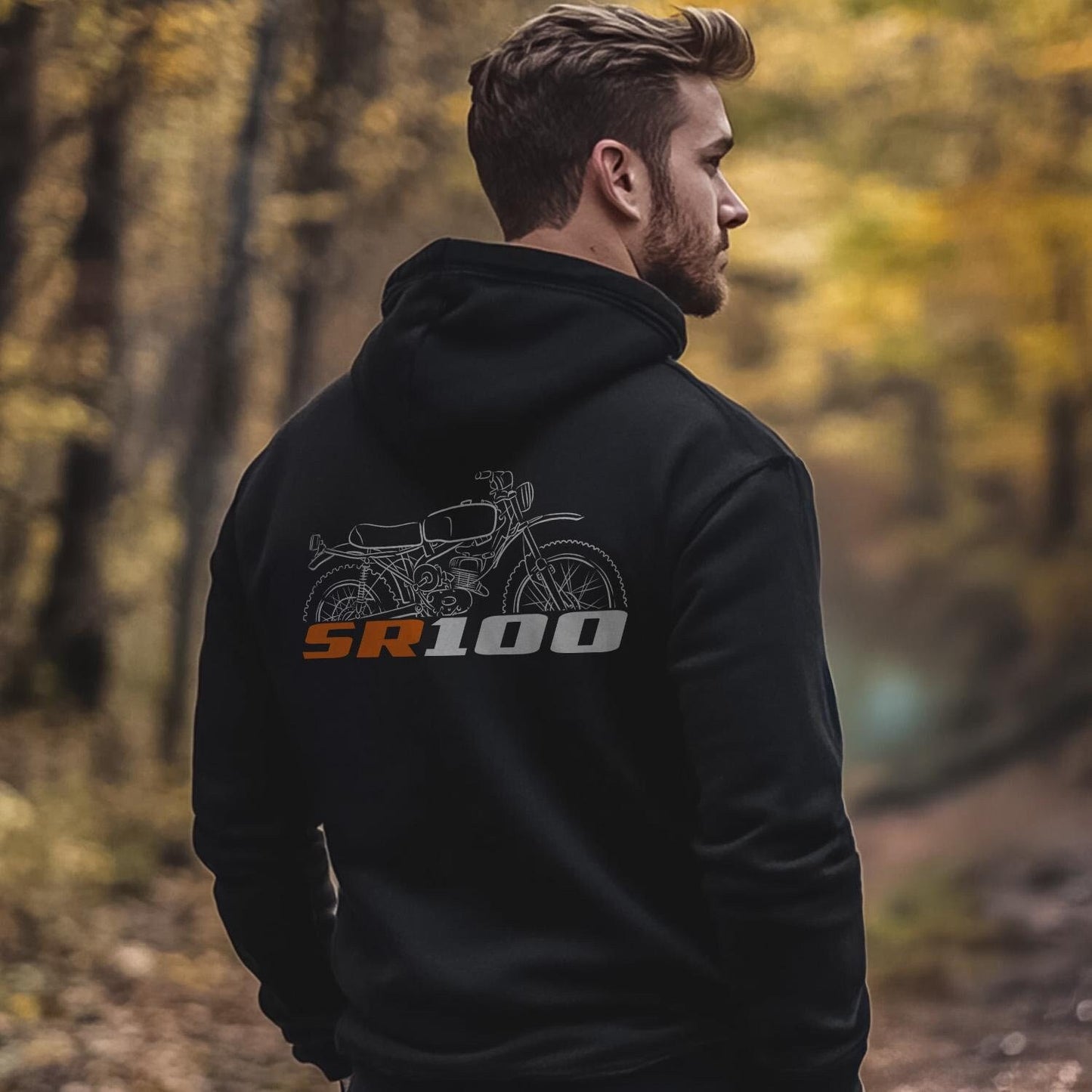 Harley-Davidson SR100 1973 Inspired Hoodie - Biker Motorcycle Sweatshirt