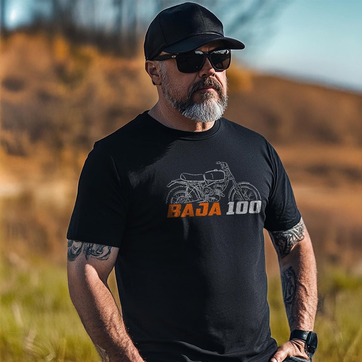 Harley-Davidson Baja MSR Inspired T-Shirt - Biker Motorcycle Tee Shirt