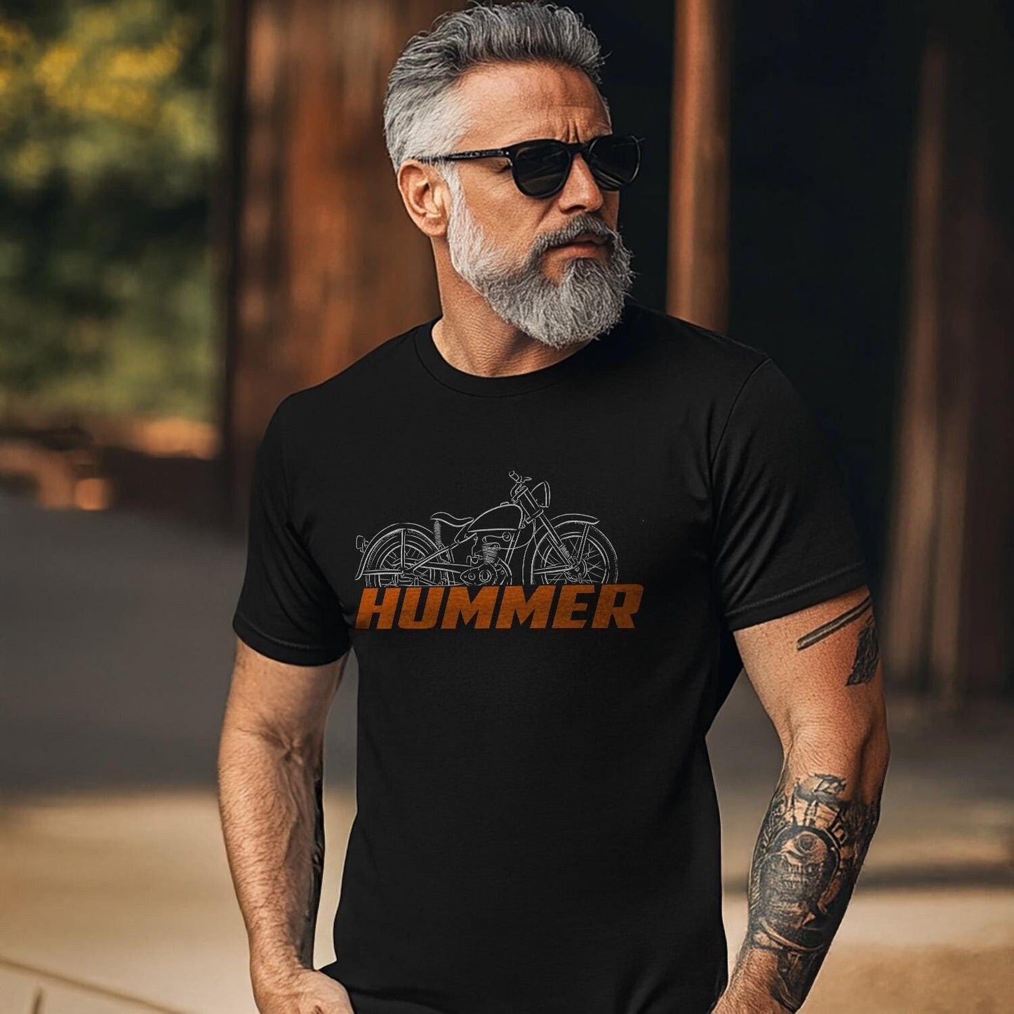 Harley-Davidson B Hummer Inspired T-Shirt - Biker Motorcycle Tee Shirt