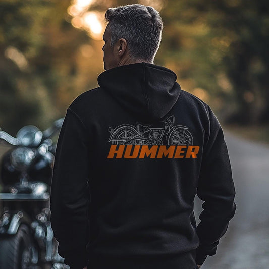 Harley-Davidson B Hummer Inspired Hoodie - Biker Motorcycle Sweatshirt
