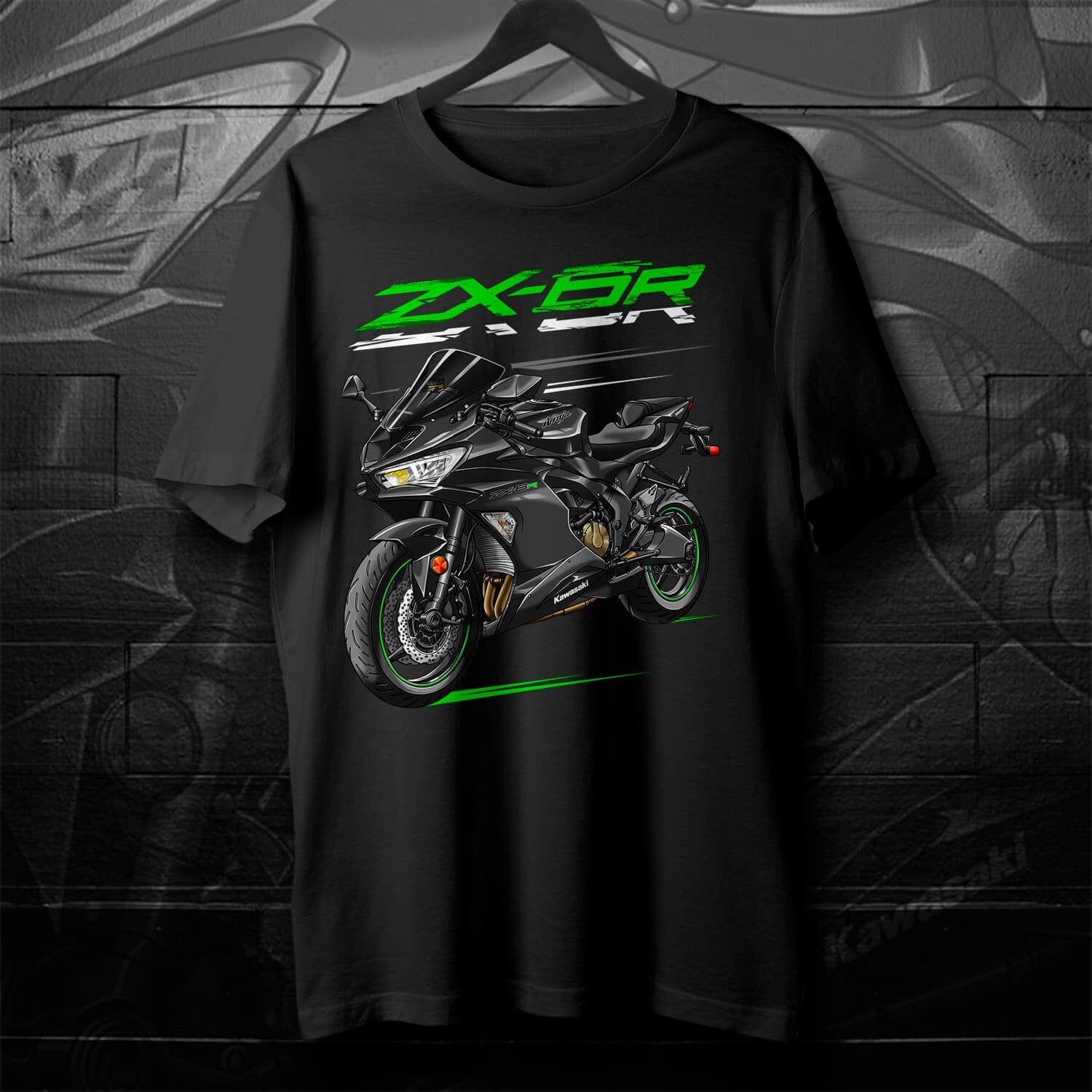 Kawasaki ZX-6R 2019-20 T-Shirt - Motorcycle Tee Shirt for Riders