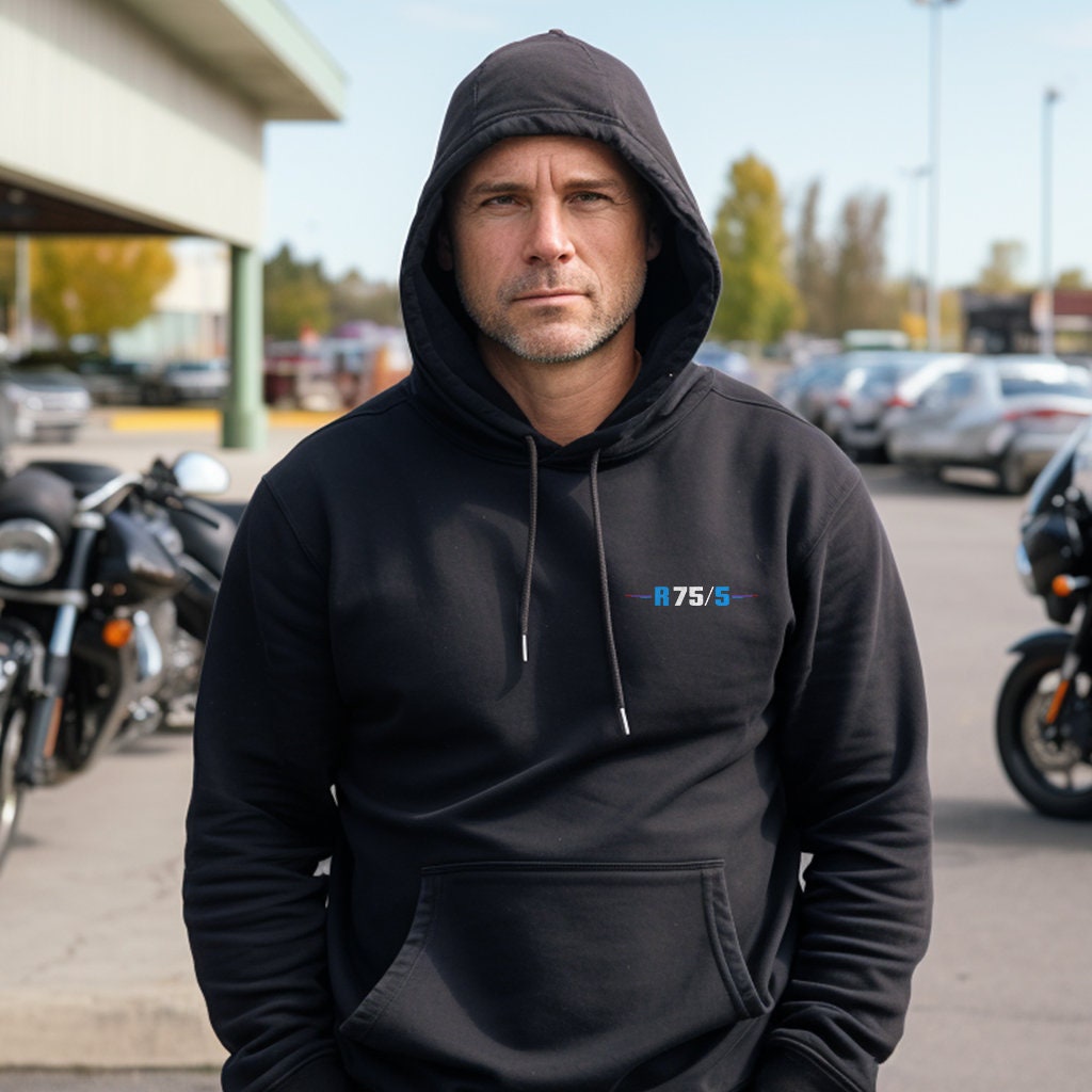 BMW R75/5 Hoodie - Motorcycle Sweatshirt for Motorrad Riders