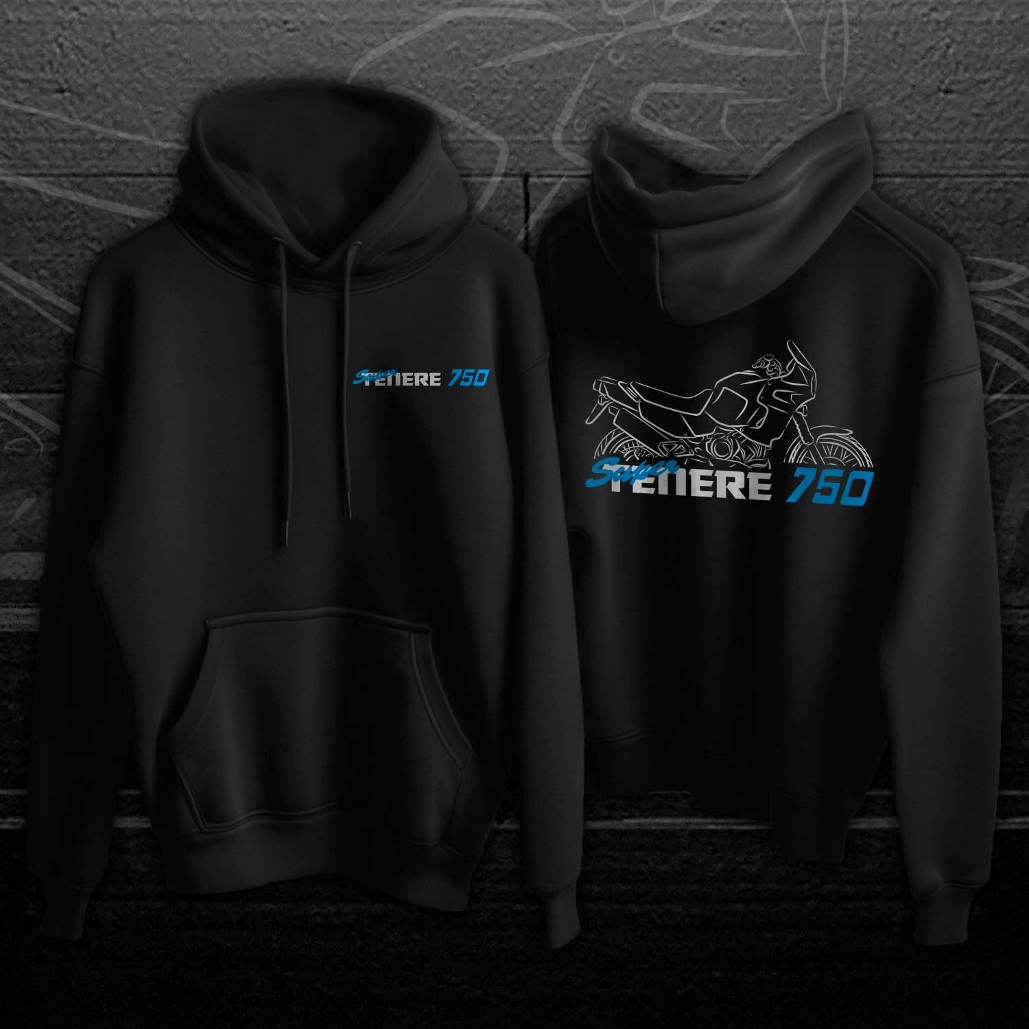 Yamaha XTZ 750 Super Ténéré Hoodie - Motorcycle Sweatshirt for ADV Riders