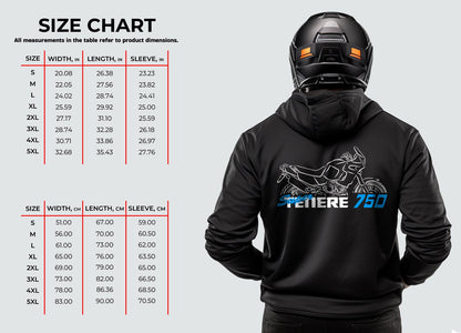 Yamaha XTZ 750 Super Ténéré Hoodie - Motorcycle Sweatshirt for ADV Riders