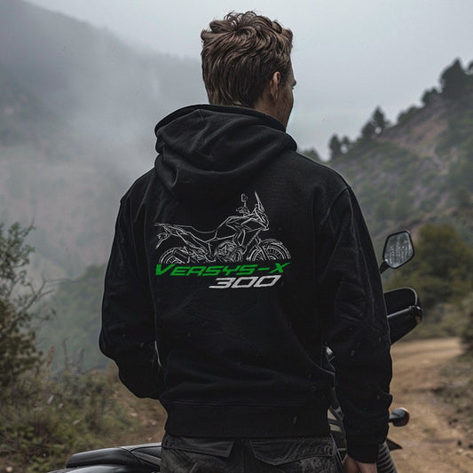 Kawasaki Versys X 300 Hoodie - Motorcycle Sweatshirt for ADV Riders