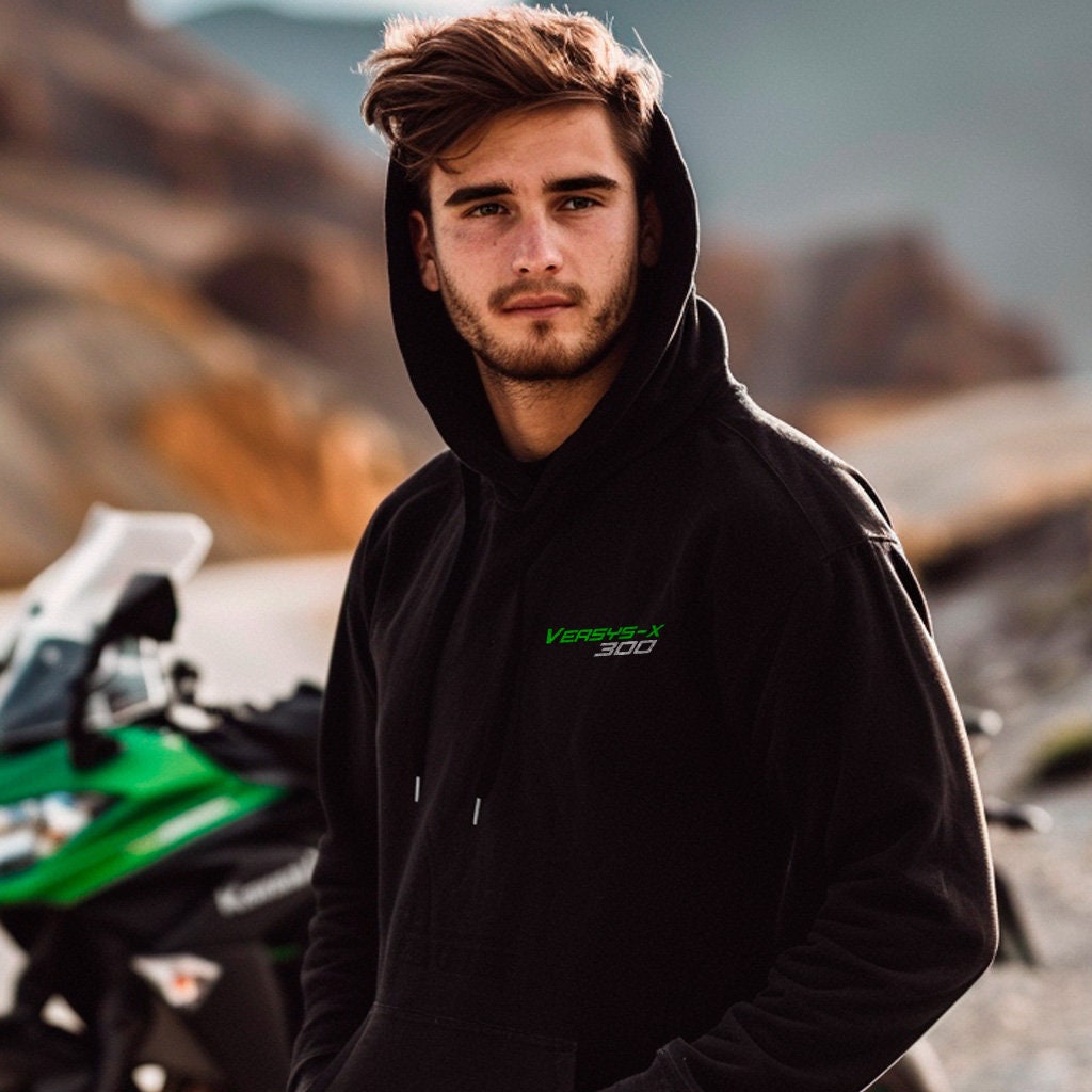 Kawasaki Versys X 300 Hoodie - Motorcycle Sweatshirt for ADV Riders