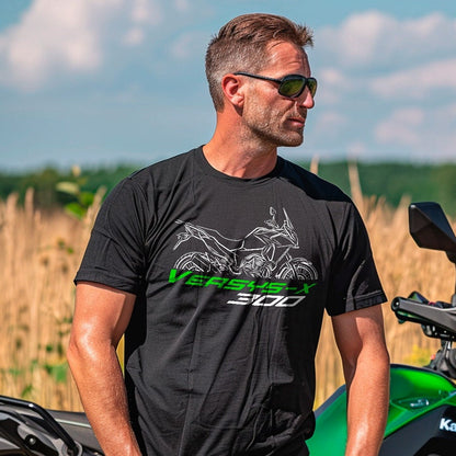 Kawasaki Versys X 300 T-Shirt - Motorcycle Tee Shirt for ADV Riders