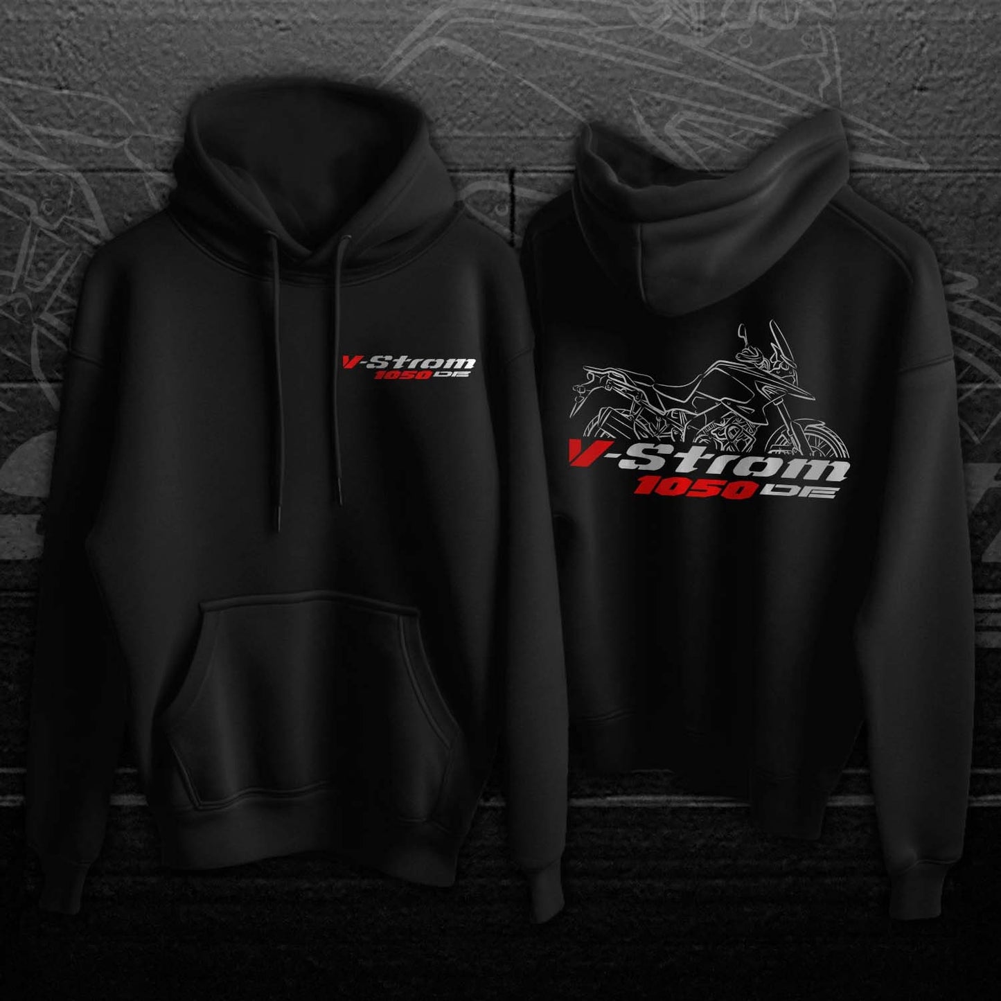 Suzuki V-STROM 1050 Hoodie - Motorcycle Sweatshirt for ADV Riders