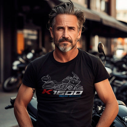 BMW K1600 Grand America T-Shirt - Motorcycle Tee Shirt for Motorrad Riders