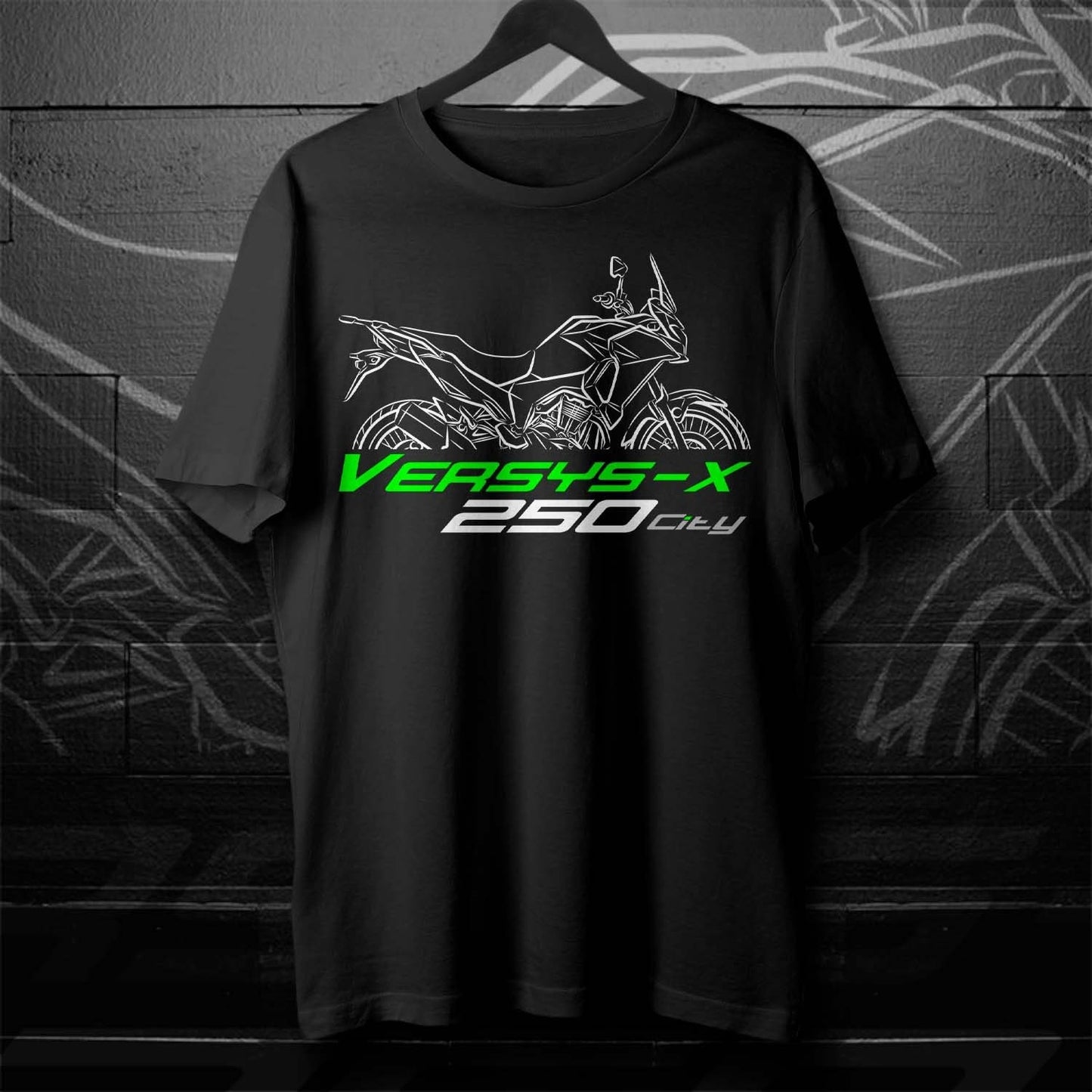 Kawasaki Versys X 250 City T-Shirt - Motorcycle Tee Shirt for ADV Riders