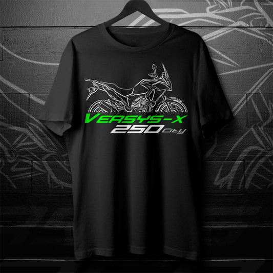 Kawasaki Versys X 250 City T-Shirt - Motorcycle Tee Shirt for ADV Riders