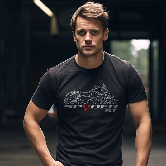 Can-Am Spyder ST T-Shirt - Motorcycle Tee Shirt for Riders
