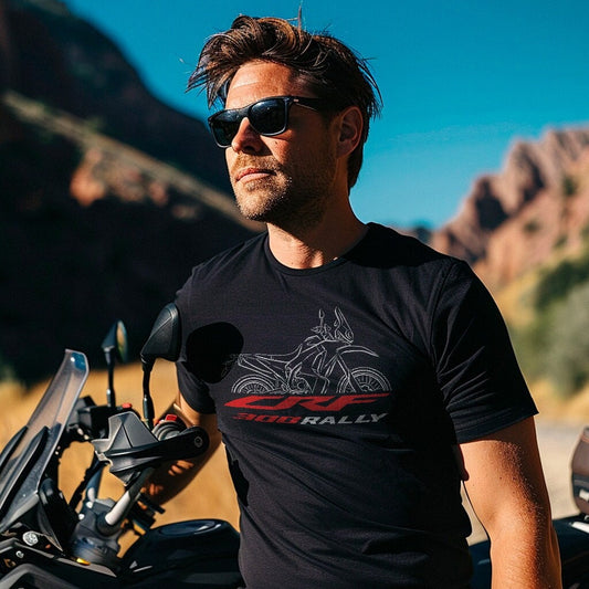 Honda CRF300 Rally T-Shirt - Motorcycle Tee Shirt for ADV Riders
