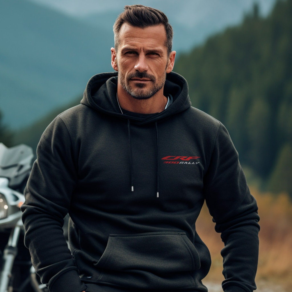 Honda CRF300 Rally Hoodie - Motorcycle Sweatshirt for ADV Riders