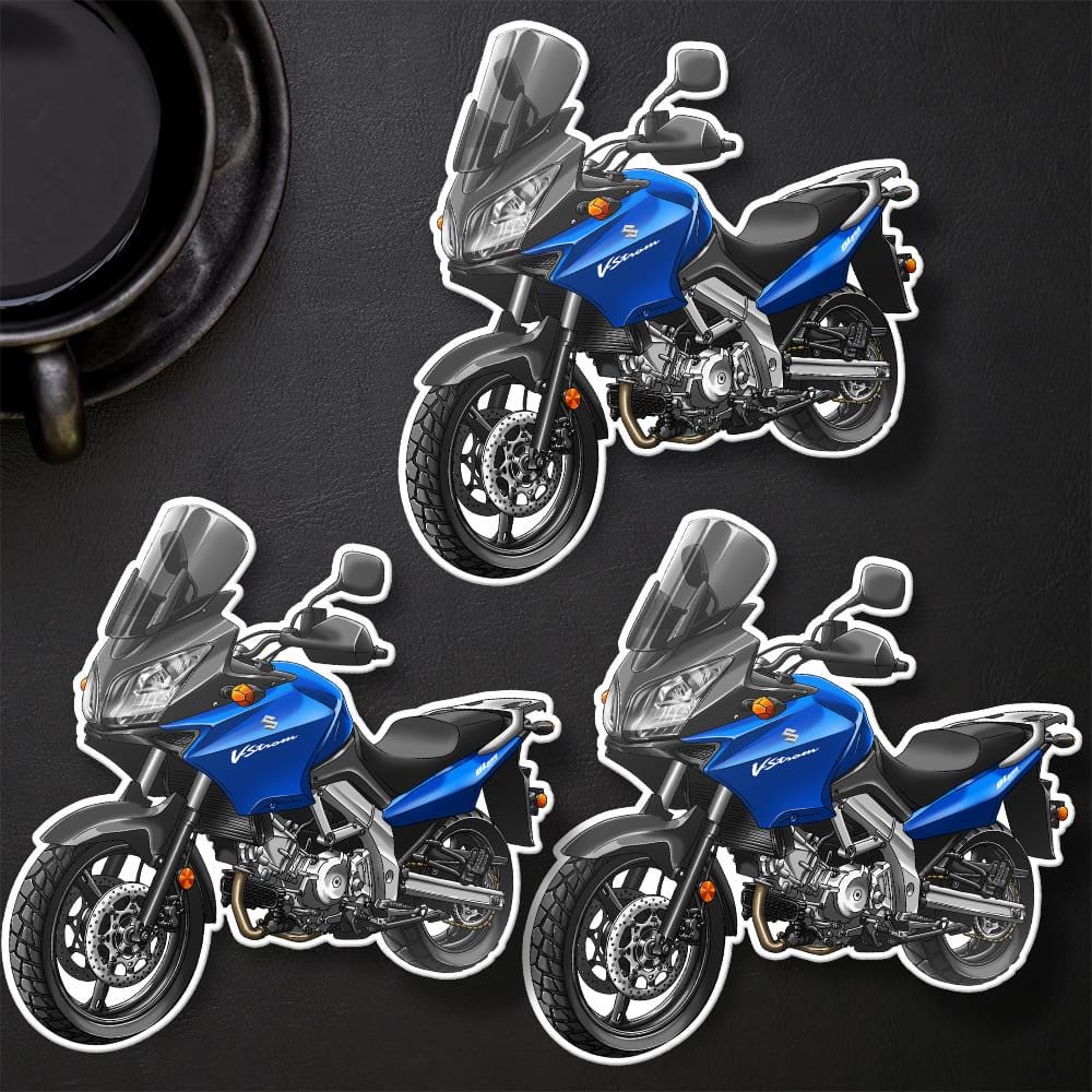 Suzuki V-Strom 650 2004-06 Inspired Stickers - Set of 3 Biker Motorcycle Decals