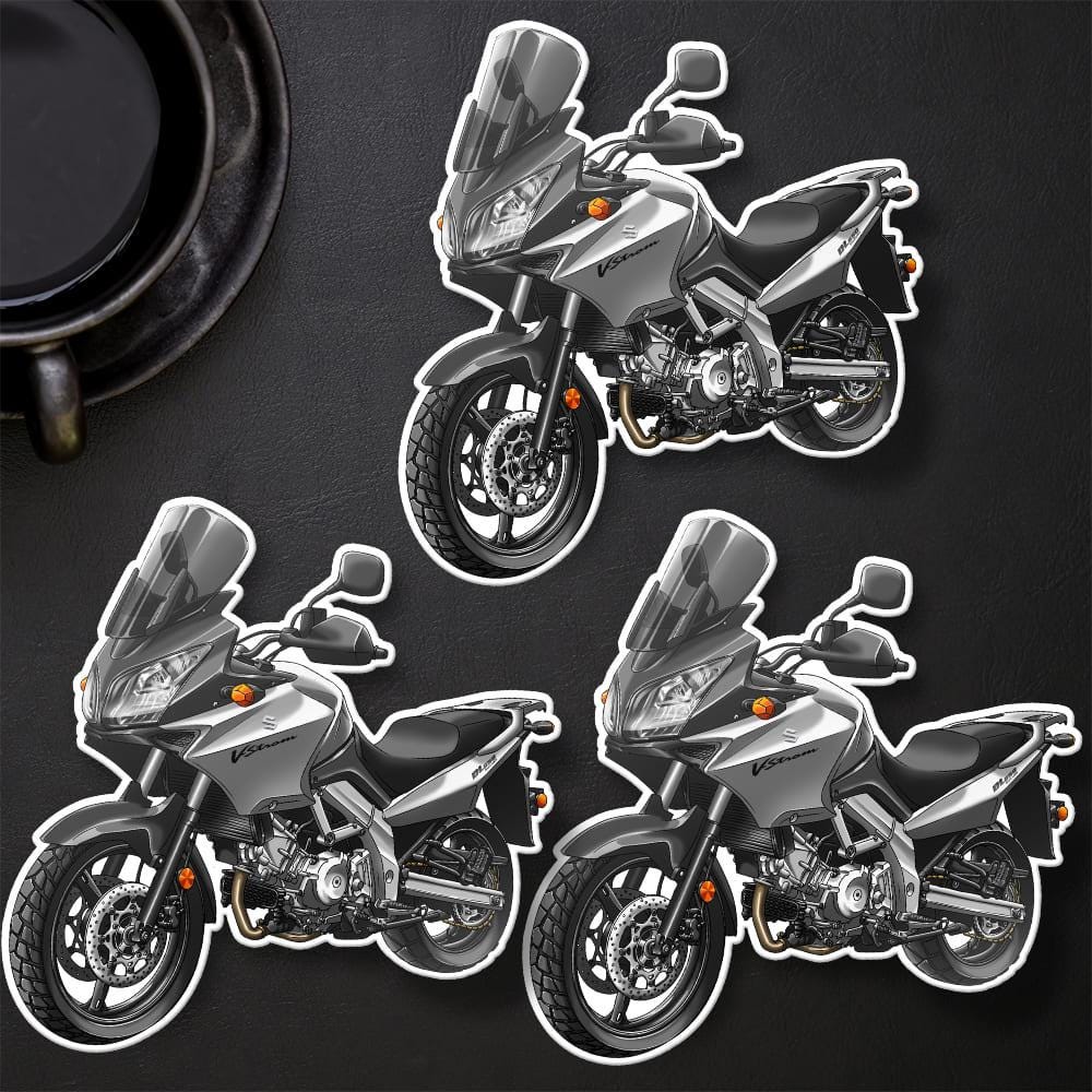 Suzuki V-Strom 650 2004-06 Inspired Stickers - Set of 3 Biker Motorcycle Decals
