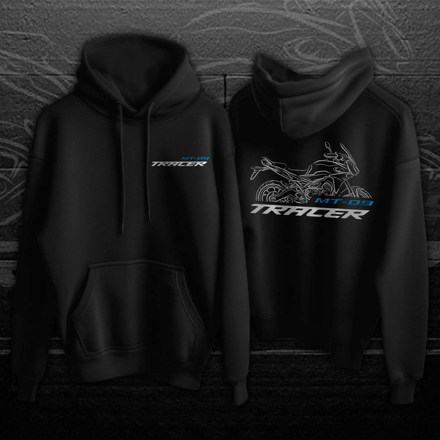 Yamaha MT-09 Tracer Hoodie - Motorcycle Sweatshirt for ADV Riders