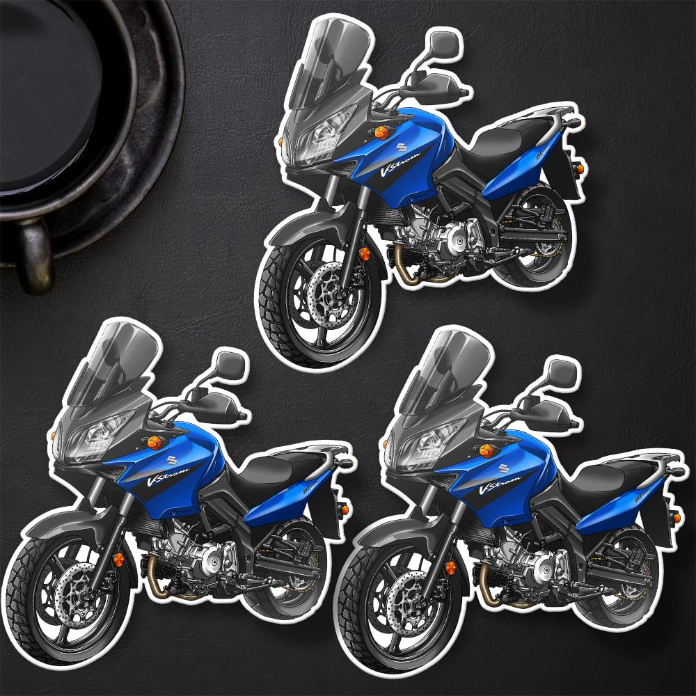 Suzuki V-Strom 650 2004-06 Inspired Stickers - Set of 3 Biker Motorcycle Decals