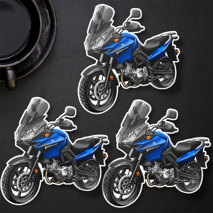 Suzuki V-Strom 650 2004-06 Inspired Stickers - Set of 3 Biker Motorcycle Decals