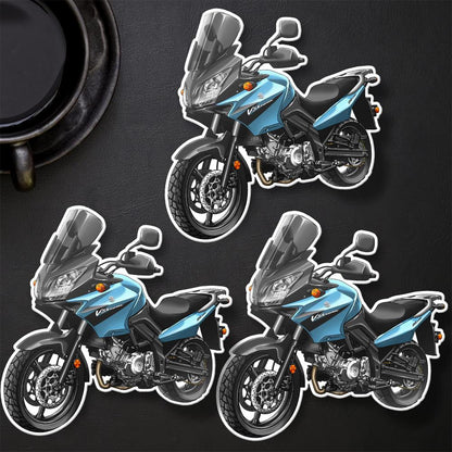 Suzuki V-Strom 650 2004-06 Inspired Stickers - Set of 3 Biker Motorcycle Decals