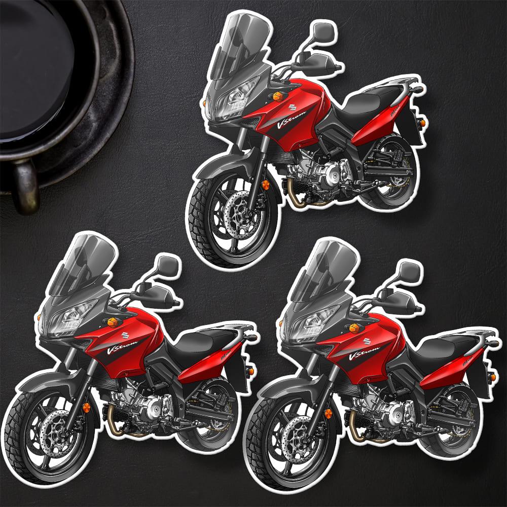 Suzuki V-Strom 650 2004-06 Inspired Stickers - Set of 3 Biker Motorcycle Decals