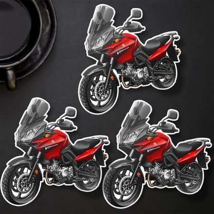 Suzuki V-Strom 650 2004-06 Inspired Stickers - Set of 3 Biker Motorcycle Decals