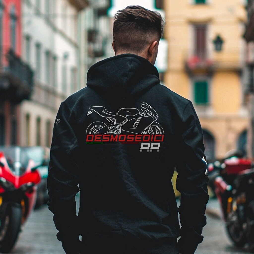 Ducati Desmosedici RR Inspired Hoodie - Motorcycle Sweatshirt for Riders