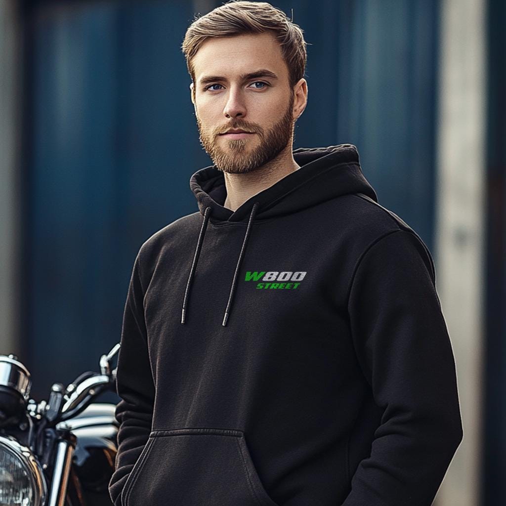 Kawasaki W800 Street Inspired Hoodie - Motorcycle Sweatshirt for Riders