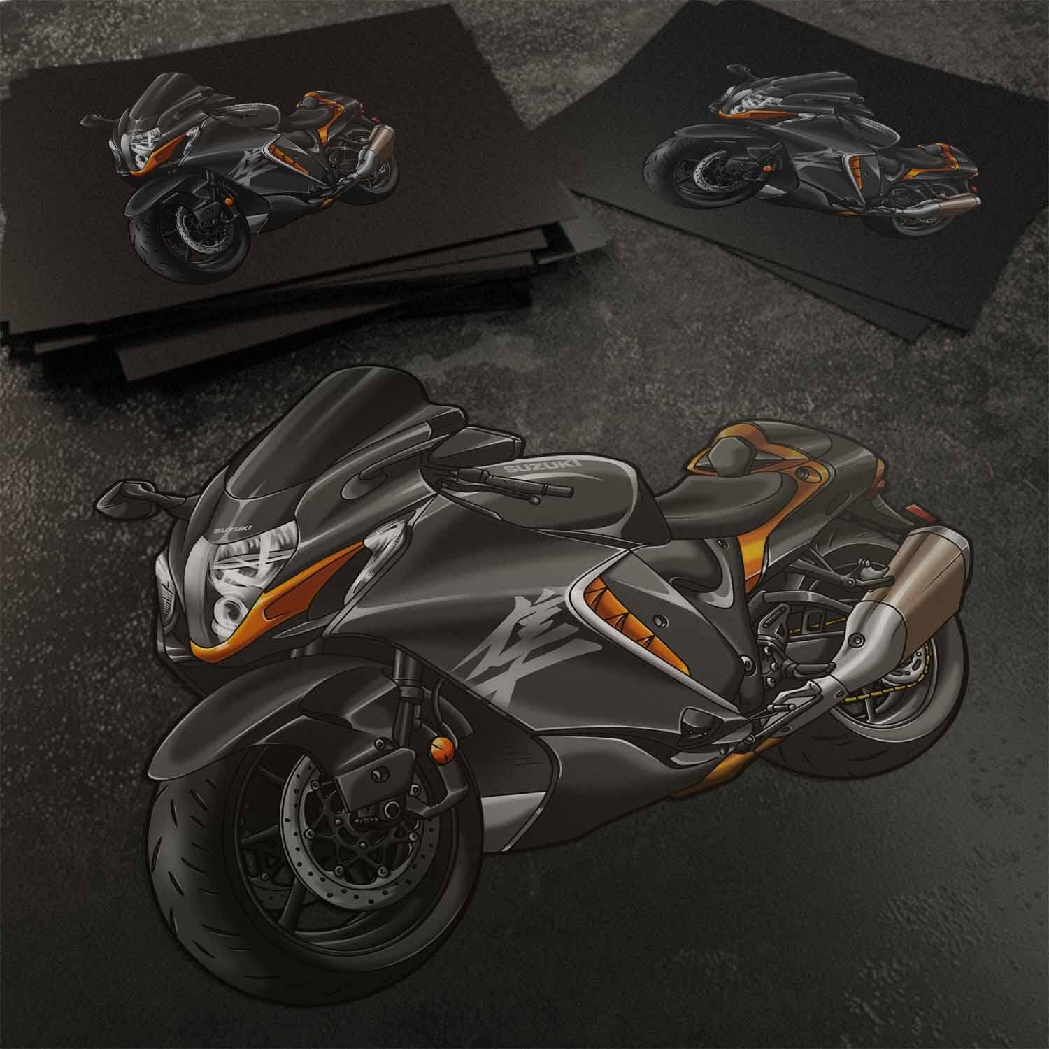 Suzuki Hayabusa 2021-24 Inspired Stickers - Set of 3 Motorcycle Decals