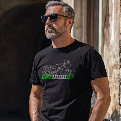 Kawasaki GPZ1000RX Inspired T-Shirt - Motorcycle Tee Shirt for Riders