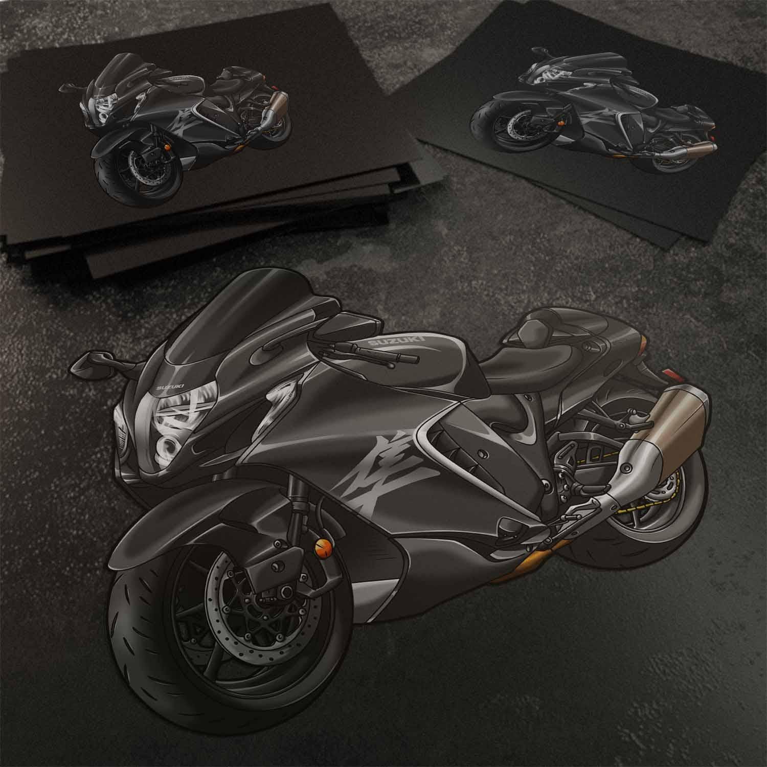 Suzuki Hayabusa 2021-24 Inspired Stickers - Set of 3 Motorcycle Decals