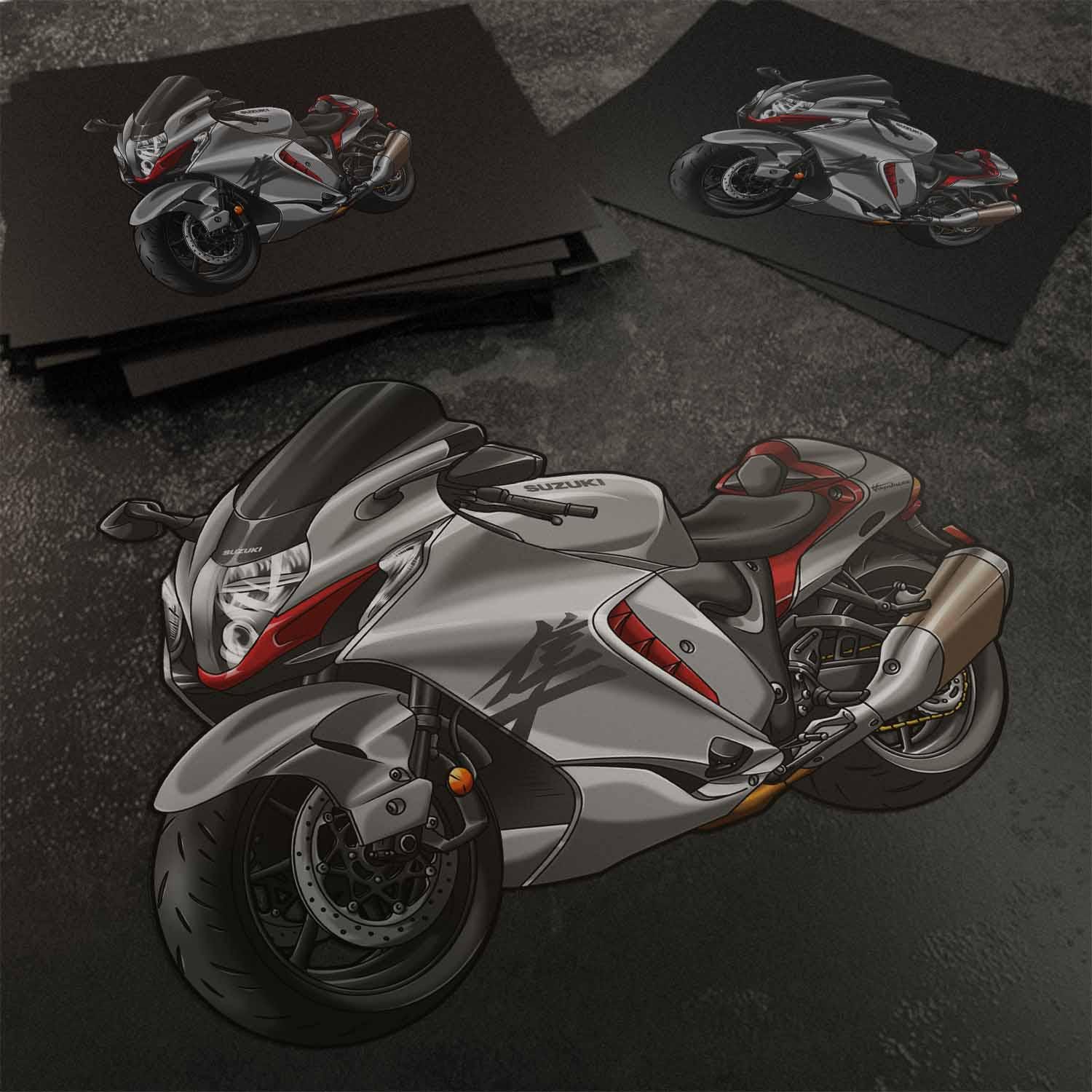 Suzuki Hayabusa 2021-24 Inspired Stickers - Set of 3 Motorcycle Decals