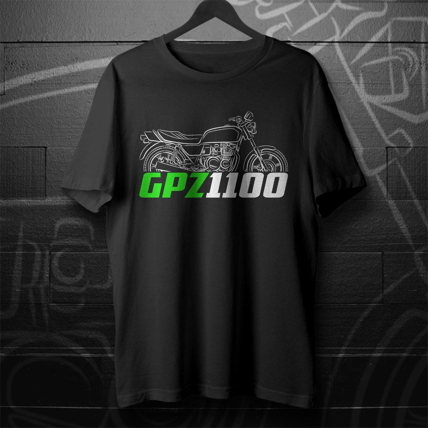 Kawasaki GPZ1100 Inspired T-Shirt - Motorcycle Tee Shirt for Riders