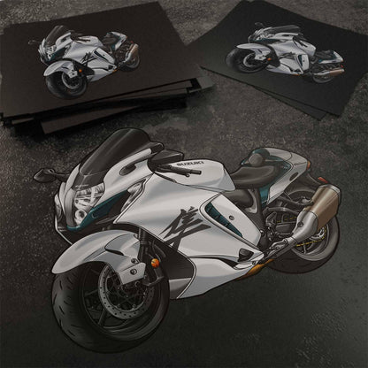 Suzuki Hayabusa 2021-24 Inspired Stickers - Set of 3 Motorcycle Decals