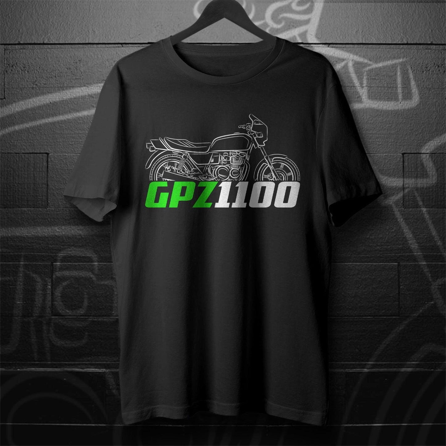 Kawasaki GPZ1100 Inspired T-Shirt - Motorcycle Tee Shirt for Riders