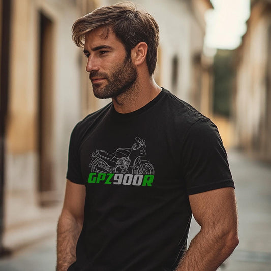 Kawasaki GPZ900R Inspired T-Shirt - Motorcycle Tee Shirt for Riders