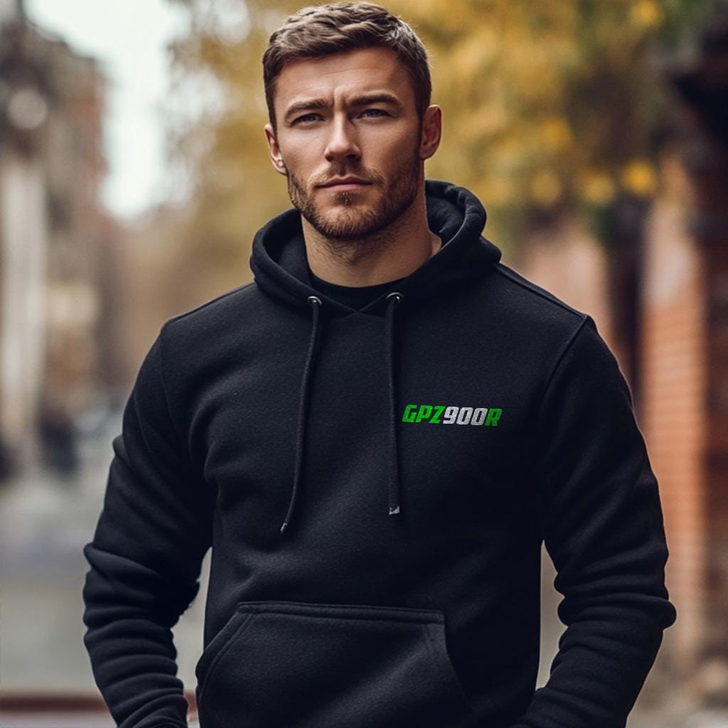 Kawasaki GPZ900R Inspired Hoodie - Motorcycle Sweatshirt for Riders
