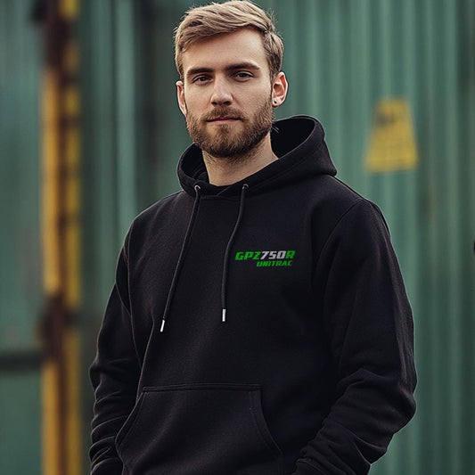 Kawasaki GPZ750R Unitrac Inspired Hoodie - Motorcycle Sweatshirt for Riders