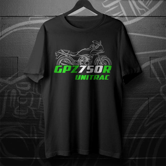 Kawasaki GPZ750R Unitrac Inspired T-Shirt - Motorcycle Tee Shirt for Riders