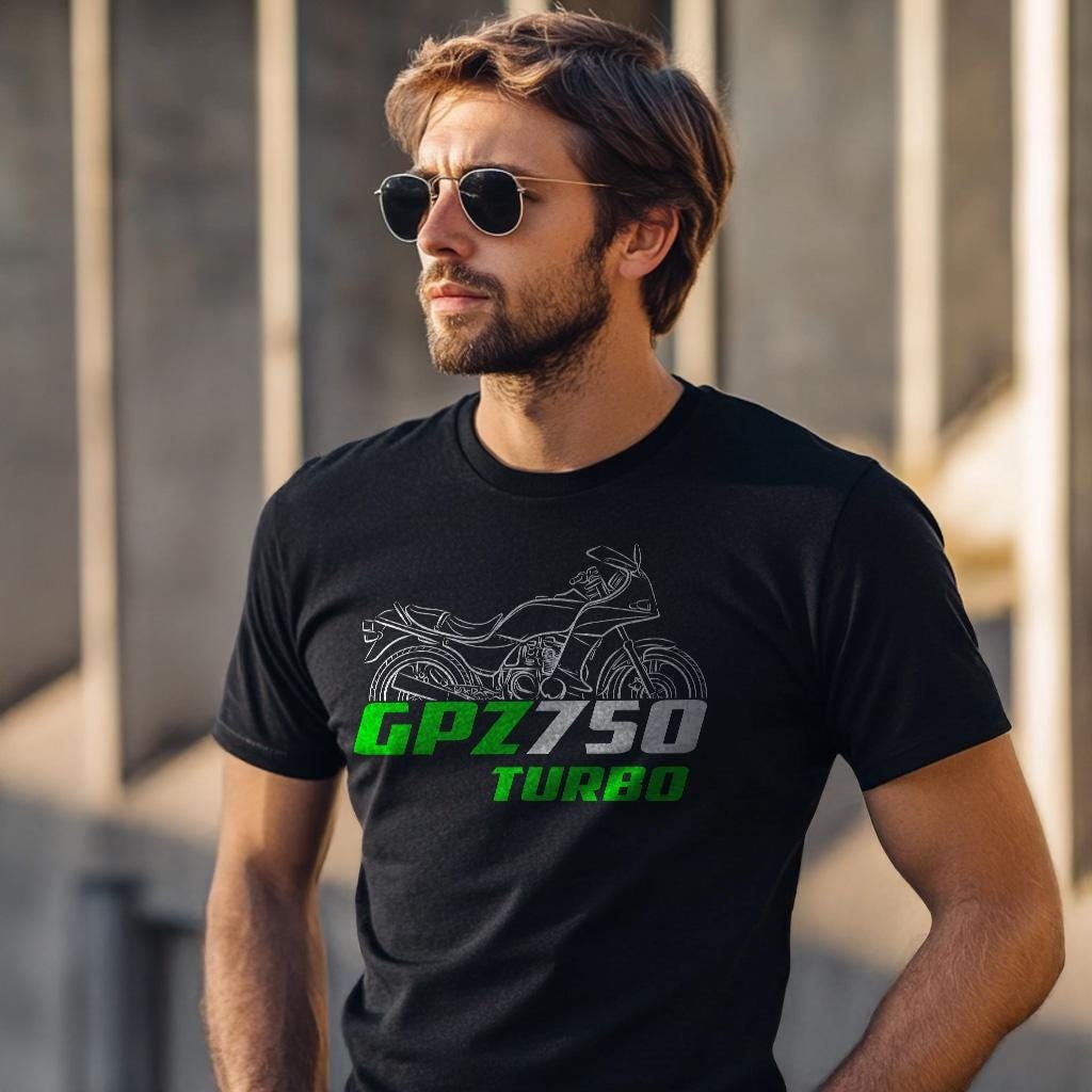 Kawasaki GPZ750 Turbo Inspired T-Shirt - Motorcycle Tee Shirt for Riders