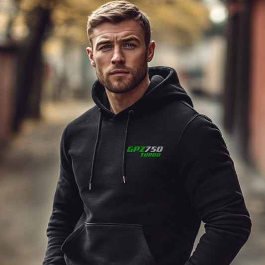 Kawasaki GPZ750 Turbo Inspired Hoodie - Motorcycle Sweatshirt for Riders