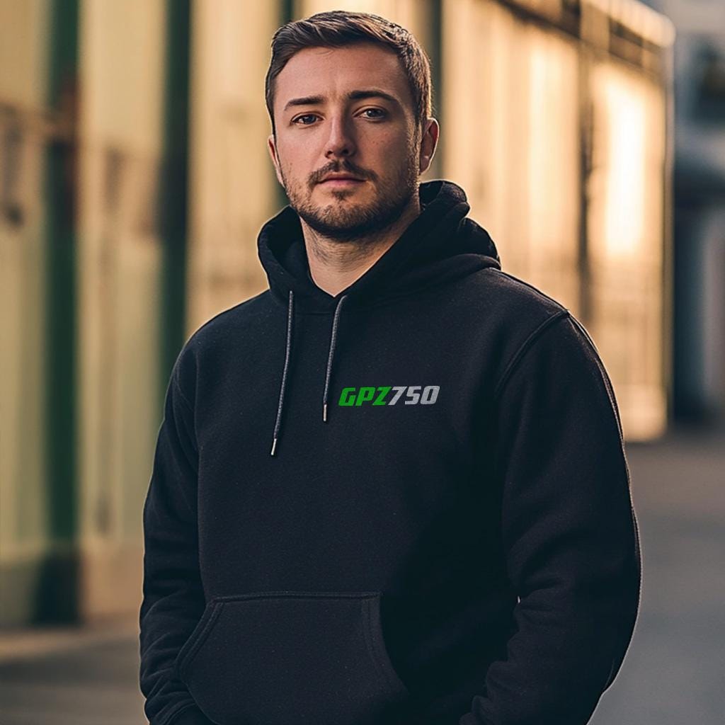 Kawasaki GPZ750 Inspired Hoodie - Motorcycle Sweatshirt for Riders
