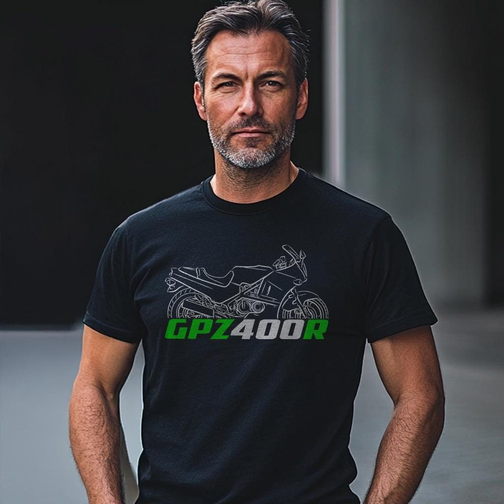 Kawasaki GPZ400R Inspired T-Shirt - Motorcycle Tee Shirt for Riders