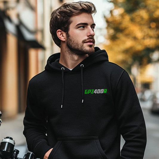 Kawasaki GPZ400R Inspired Hoodie - Motorcycle Sweatshirt for Riders