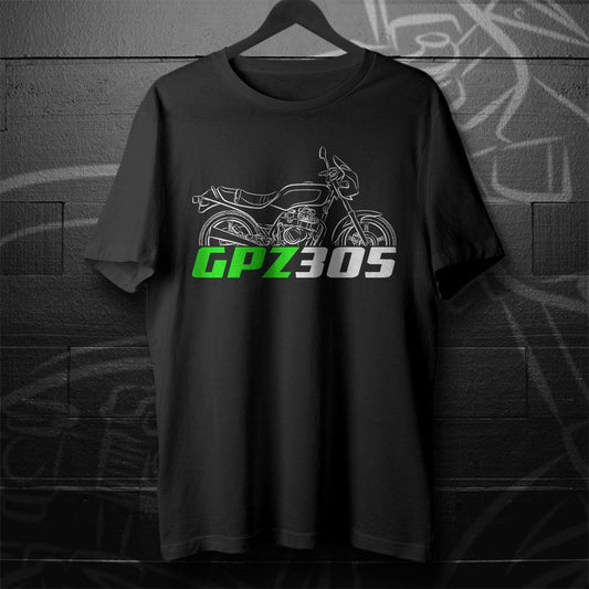 Kawasaki GPZ305 Inspired T-Shirt - Motorcycle Tee Shirt for Riders
