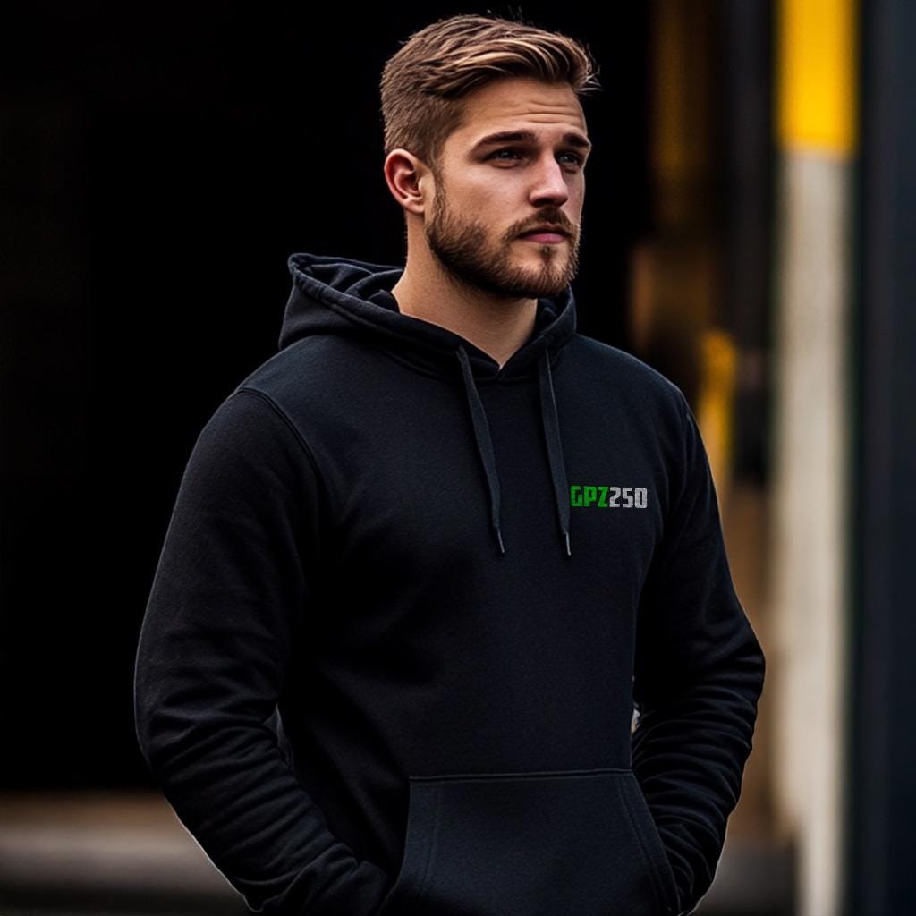 Kawasaki GPZ250 Inspired Hoodie - Motorcycle Sweatshirt for Riders